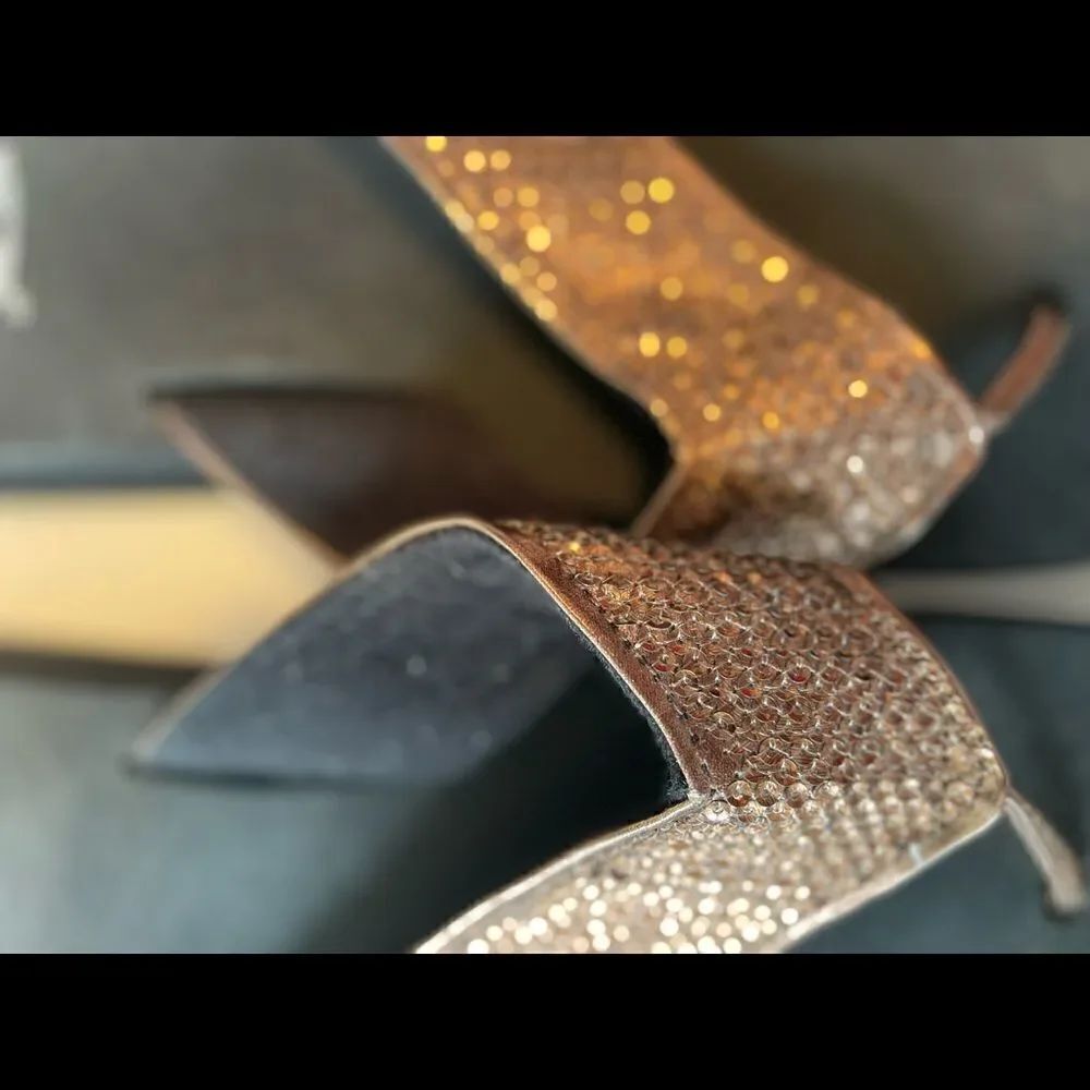 Yellow Box Shiny Bronze Flip Flops - Picture 3 of 3
